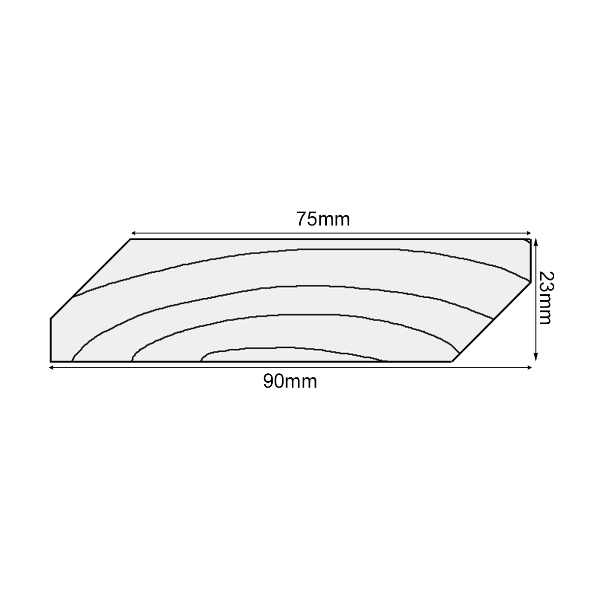 Lame brise-vue 7,5cm